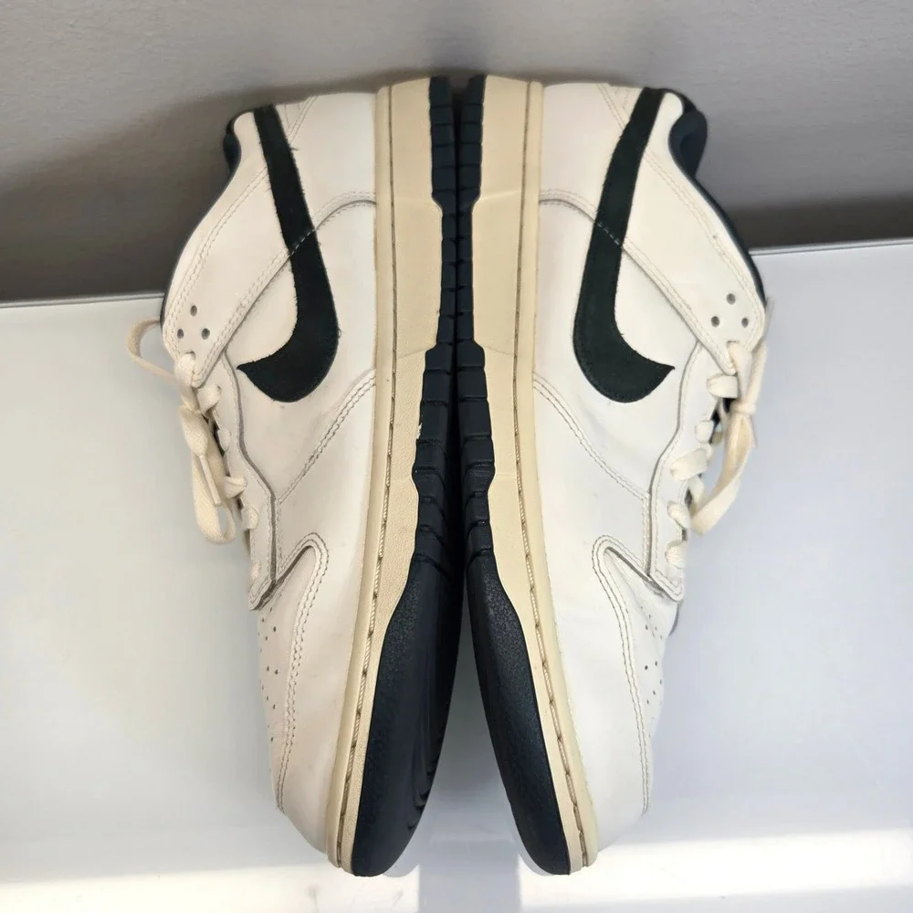 Nike Dunk Low Men's 12 Deep Jungle White Green Leather Sneakers Retro FQ8080-133